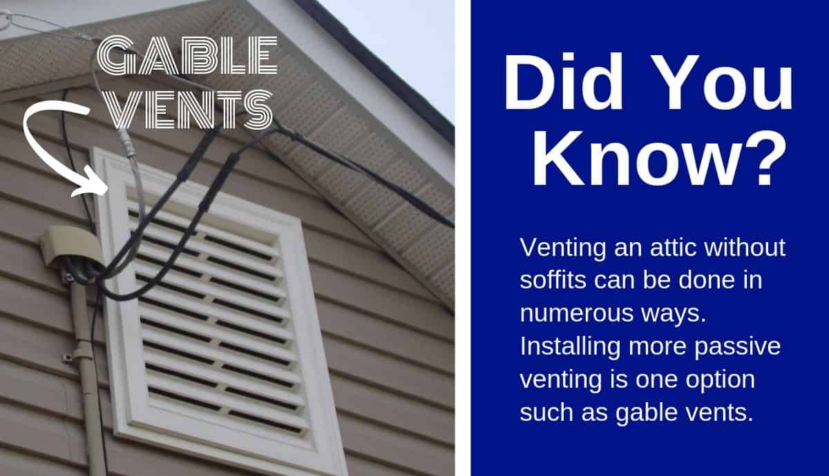 attic venting without soffits