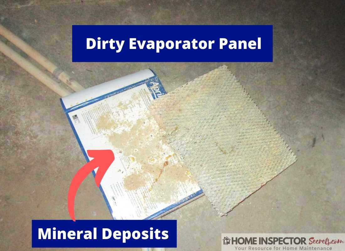 dirty evaporator panel