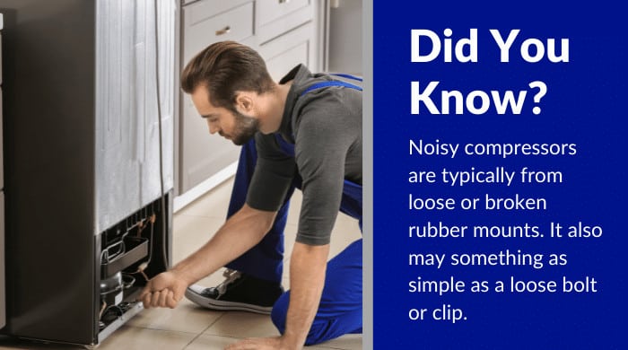 how to quiet a noisy refrigerator compressor (1)