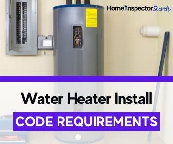 water heater installation code requirements
