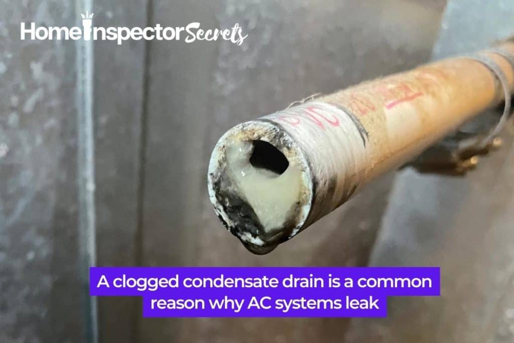 clogged condensate drain