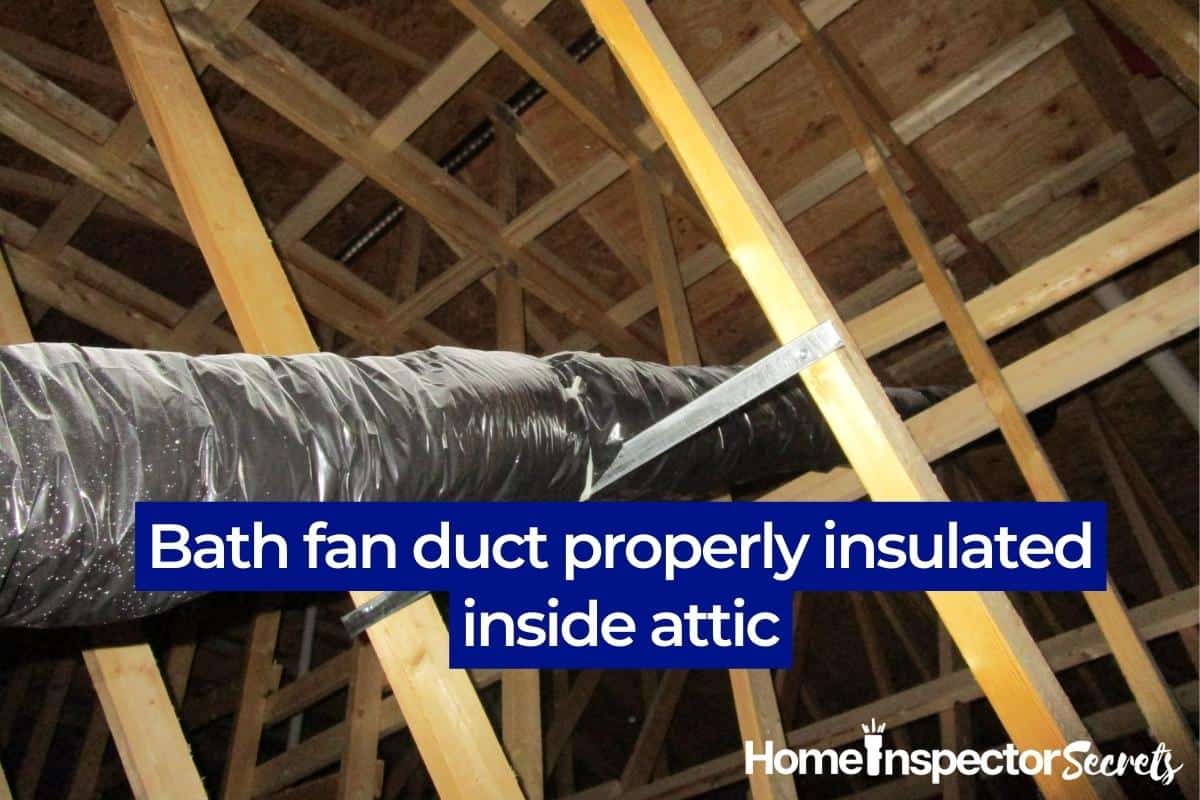bath fan duct insulation