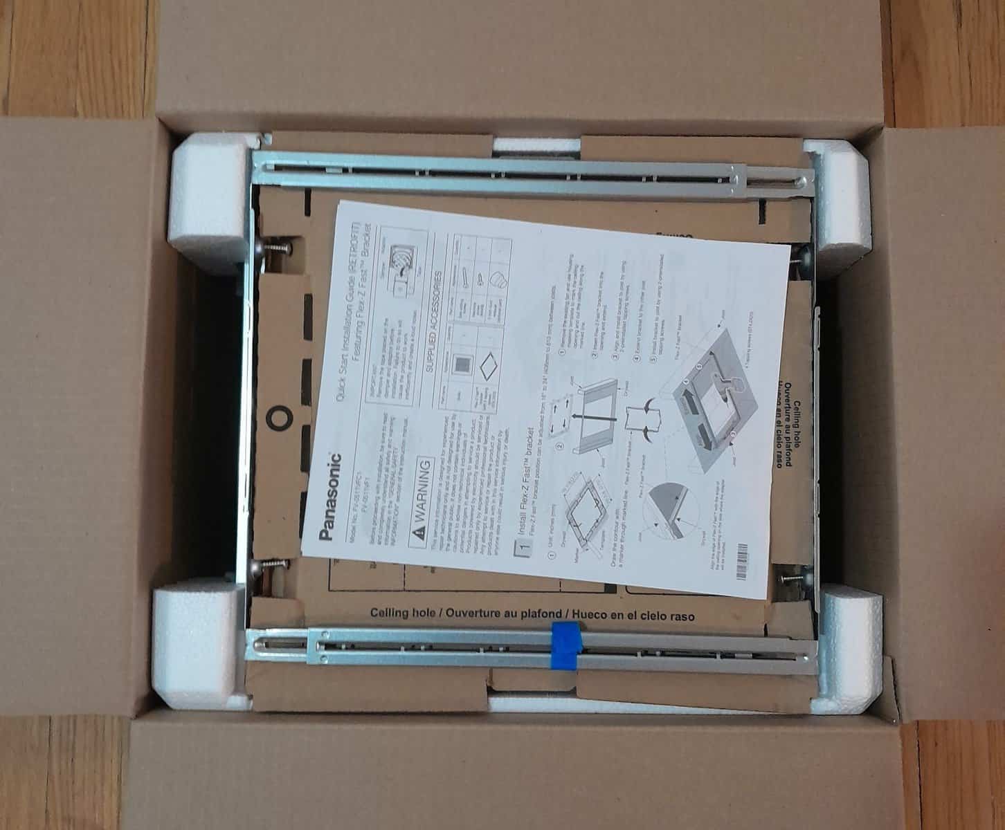 unboxing panasonic whisperfit