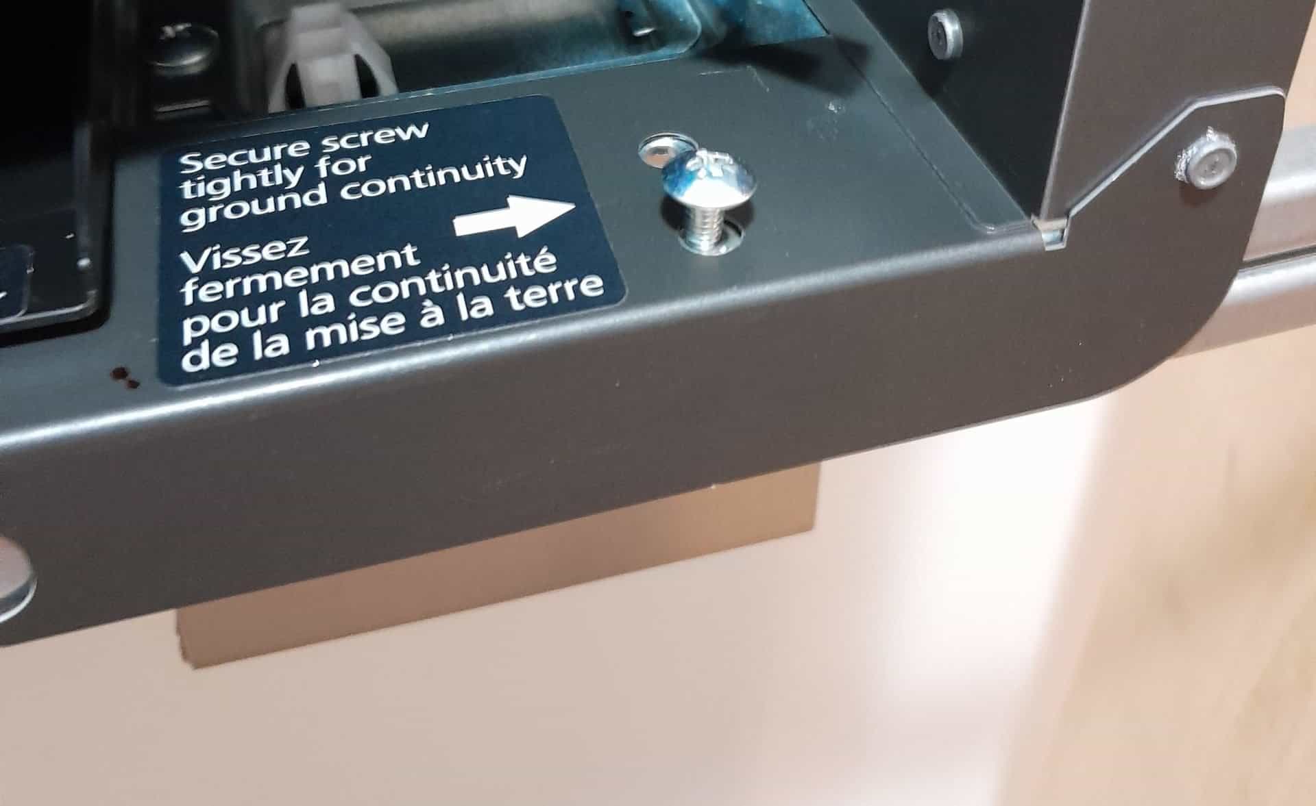 ground continuity screw for panasonic whisperfit