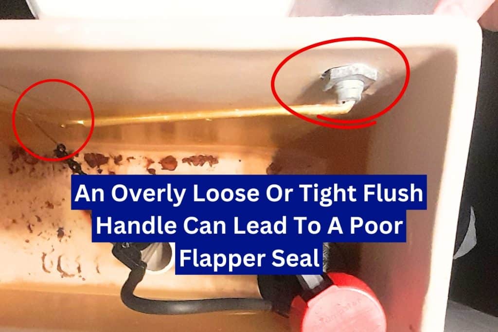 flush handle causing constantly running toilet