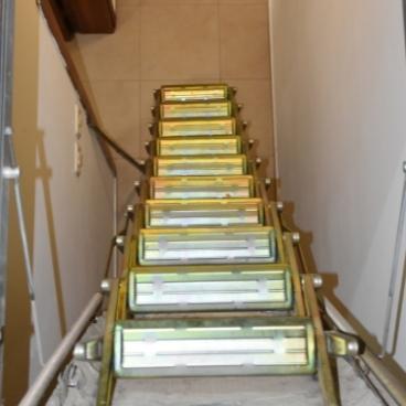 how to install attic stair tent cover