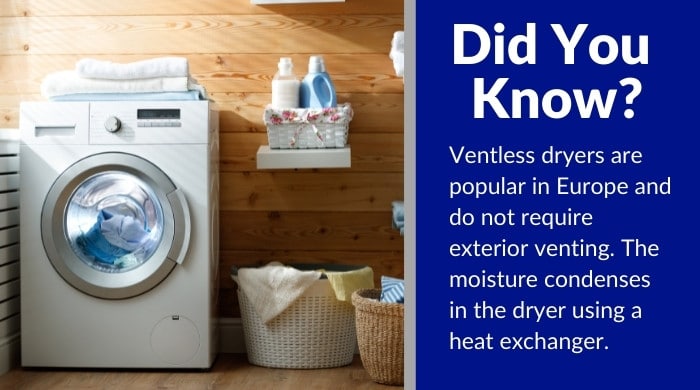 no vent for dryer with ventless dryers