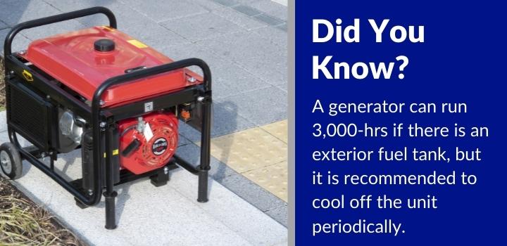 how long can generators run